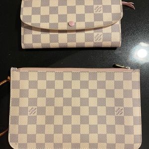 Neverfull wristlet and matching wallet set
